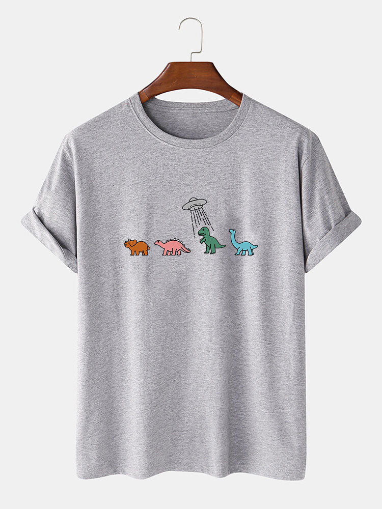 Cartoon Dinosaur Print T-Shirt