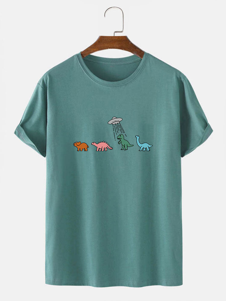 Cartoon Dinosaur Print T-Shirt