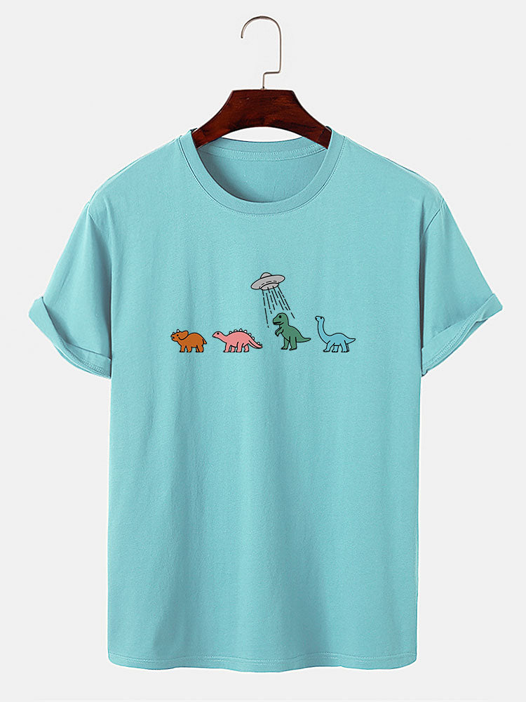 Cartoon Dinosaur Print T-Shirt