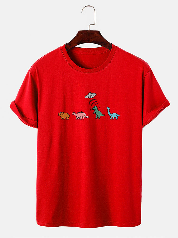 Cartoon Dinosaur Print T-Shirt