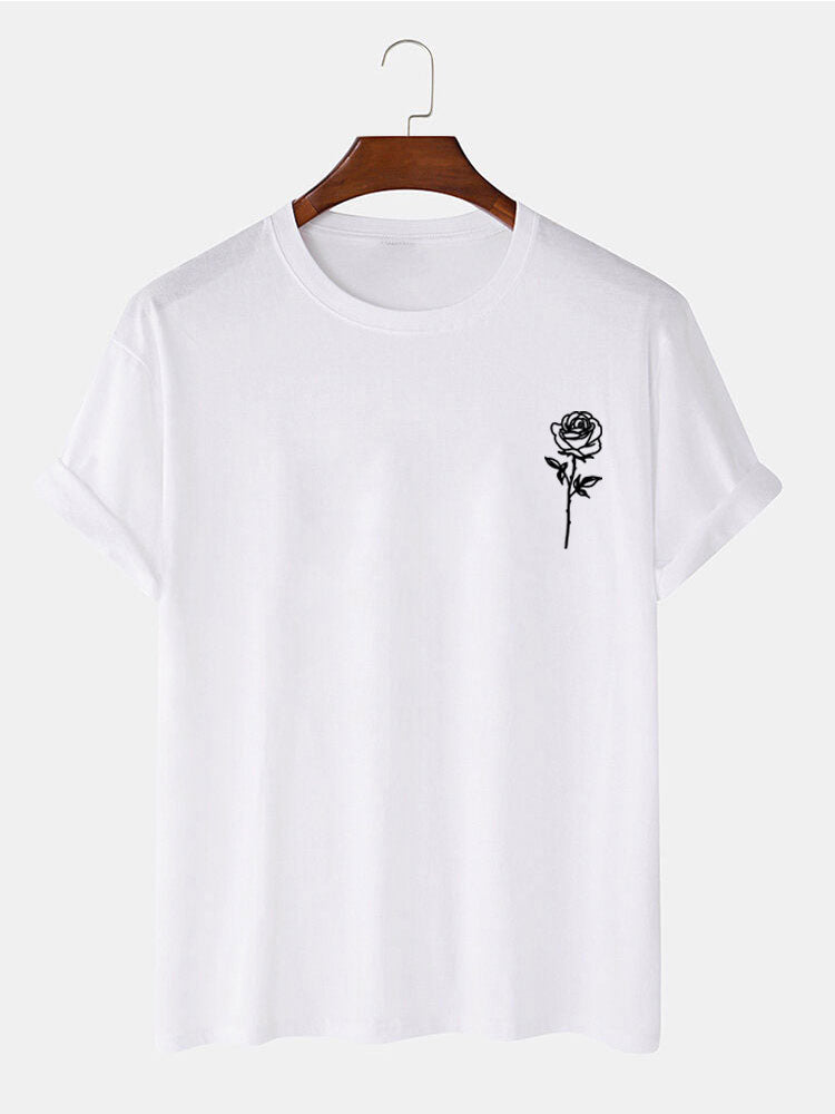 Rose Print T-Shirt