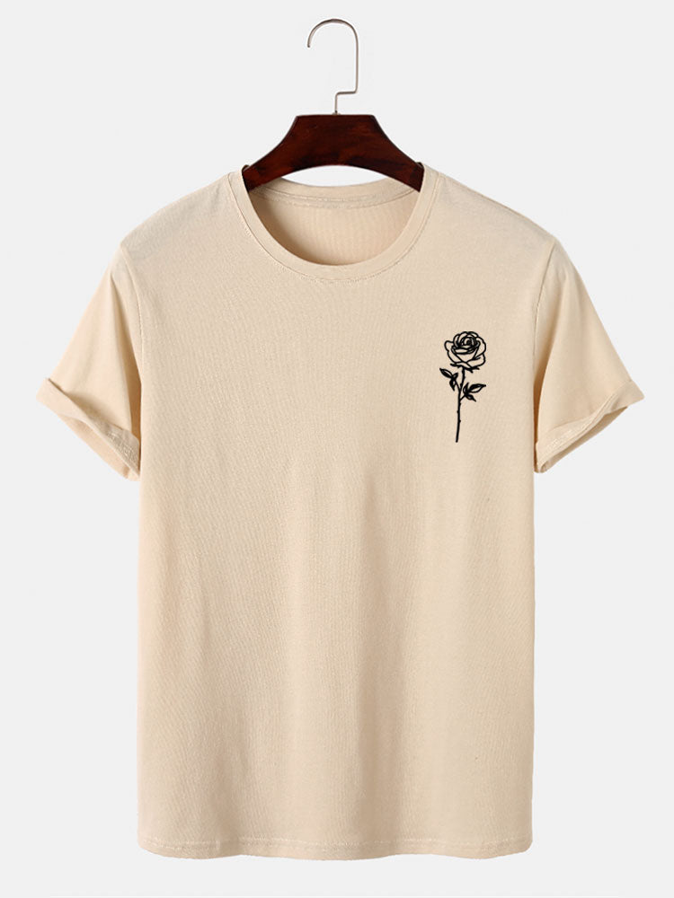 Rose Print T-Shirt