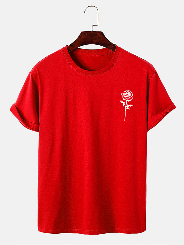 Rose Print T-Shirt