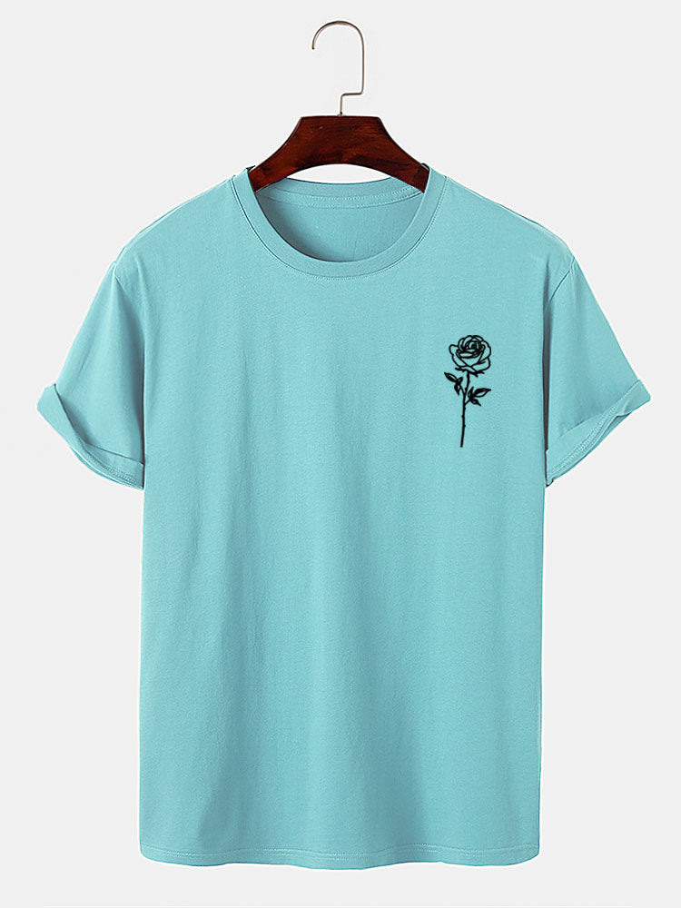 Rose Print T-Shirt