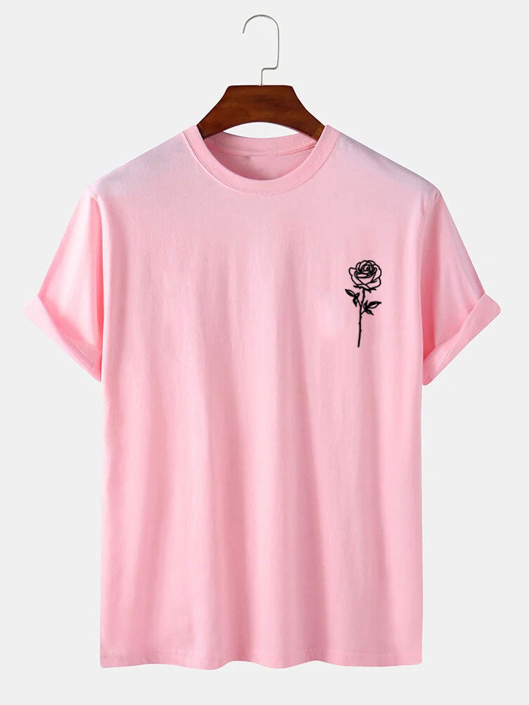 Rose Print T-Shirt