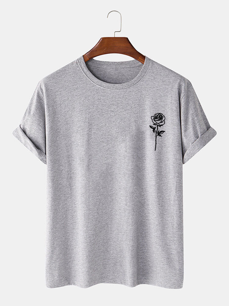 Rose Print T-Shirt