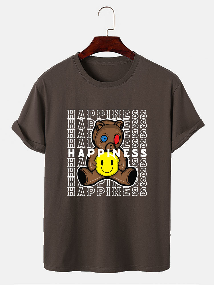 Happiness Bear Bear Print T-Shirt