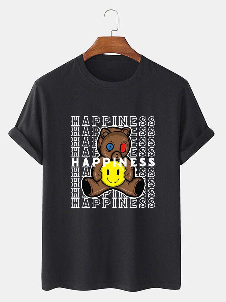 Happiness Bear Bear Print T-Shirt