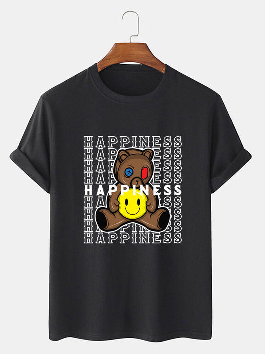 Happiness Bear Bear Print T-Shirt