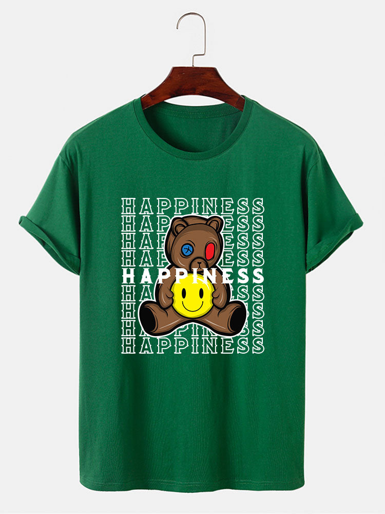 Happiness Bear Bear Print T-Shirt