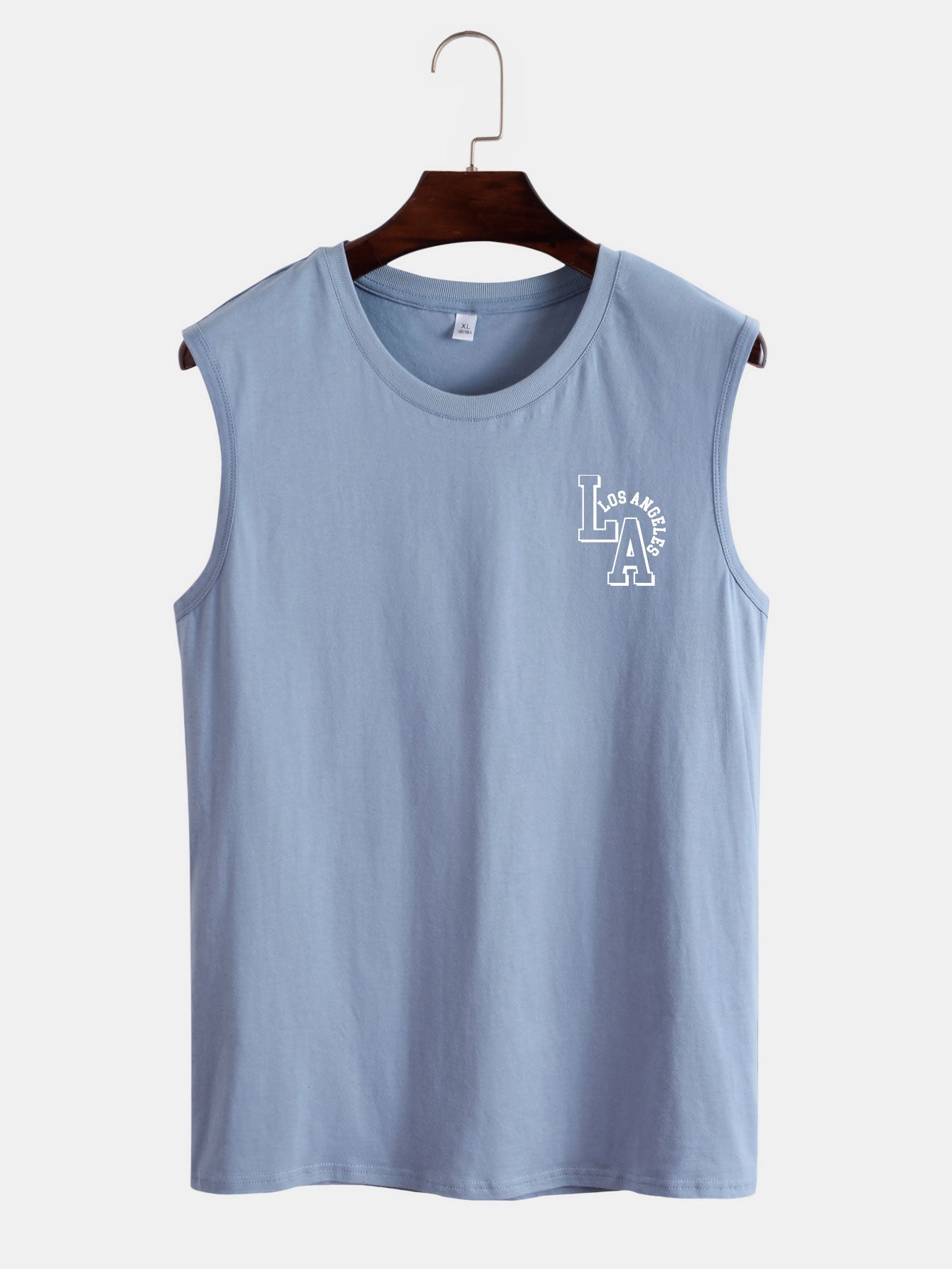 LA Letter Print Tank Top