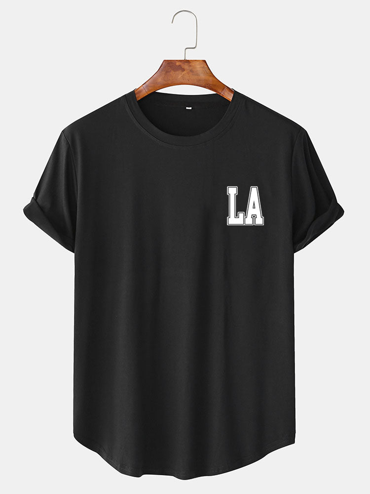 LA Print Arc Hem T-Shirt