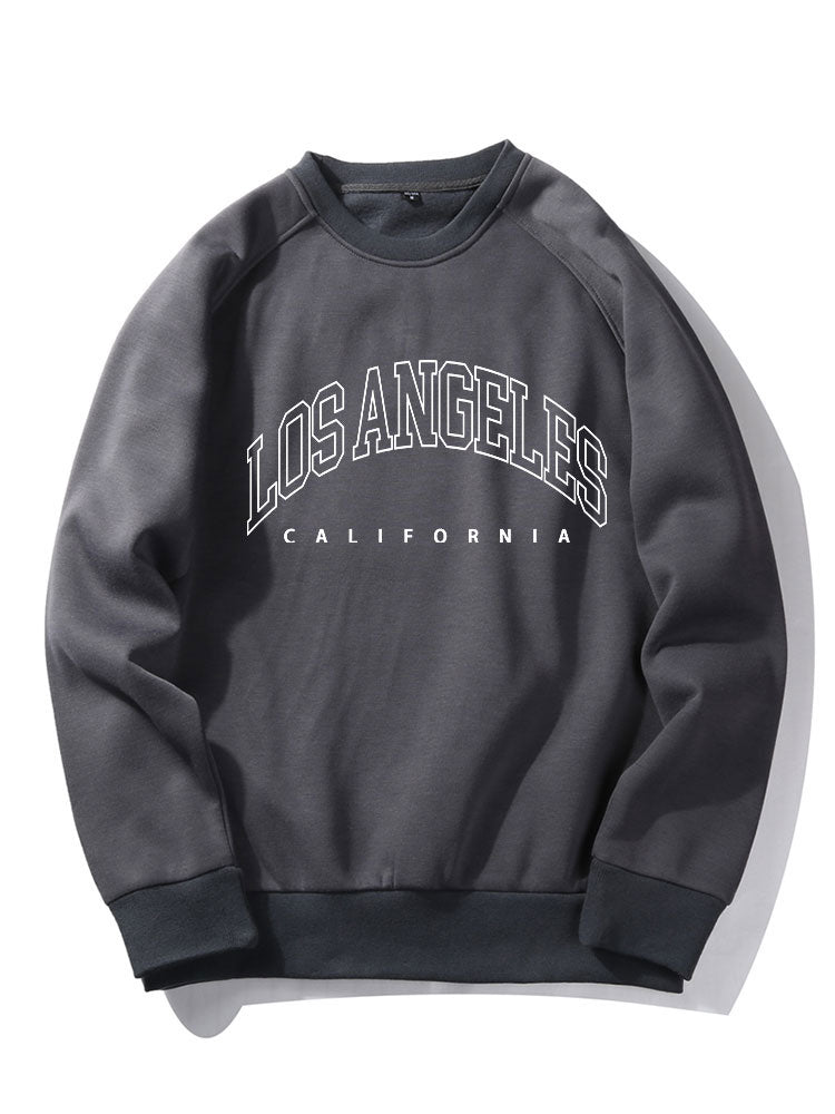 Los Angeles Letter Print Sweatshirt