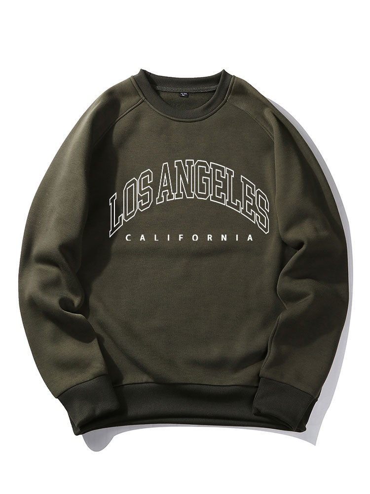 Los Angeles Letter Print Sweatshirt