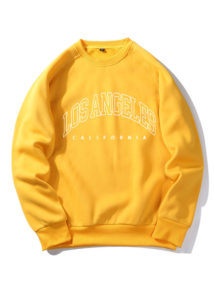 Los Angeles Letter Print Sweatshirt