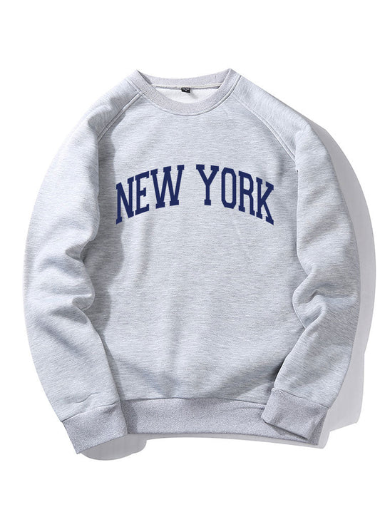 Sweat-shirt à manches raglan avec graphismes New York Letter