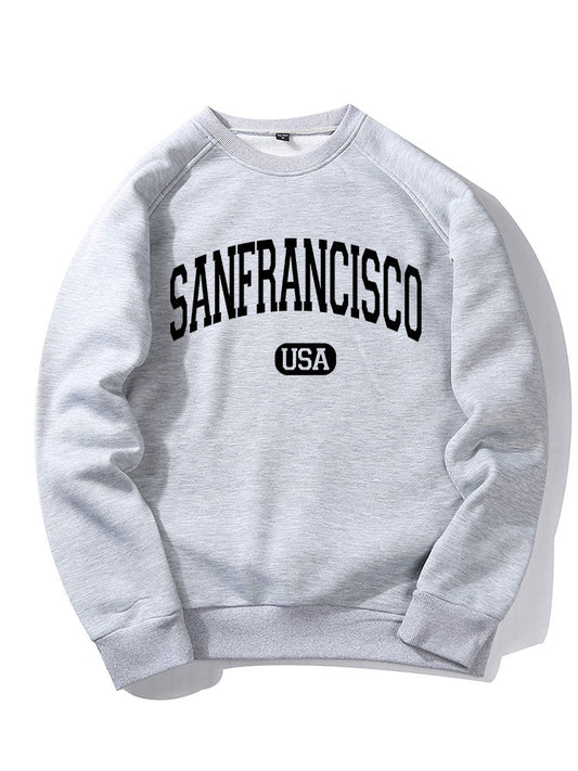 Sweat-shirt imprimé lettre San Francisco