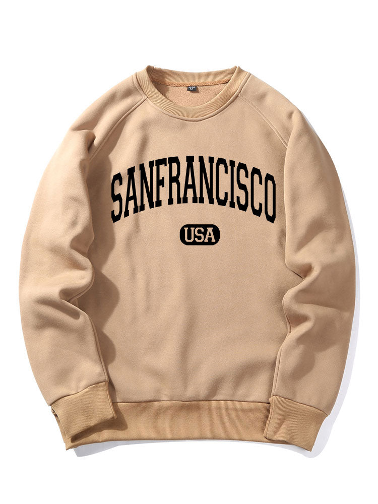 Sweat-shirt imprimé lettre San Francisco