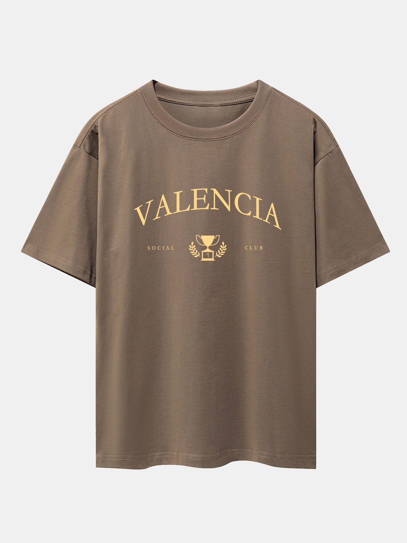 T-shirt oversize imprimé Valencia à épaules tombantes