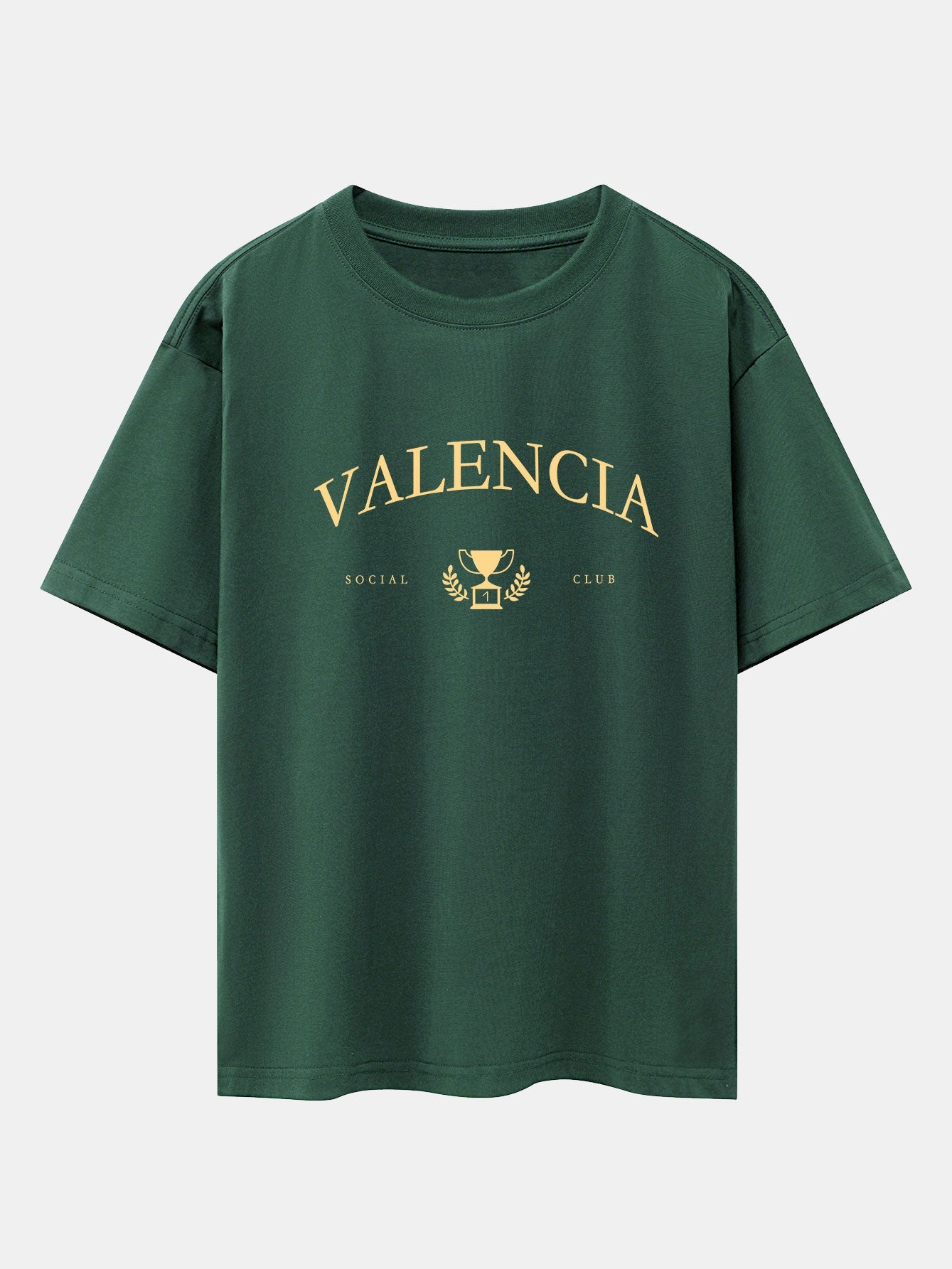 T-shirt oversize imprimé Valencia à épaules tombantes