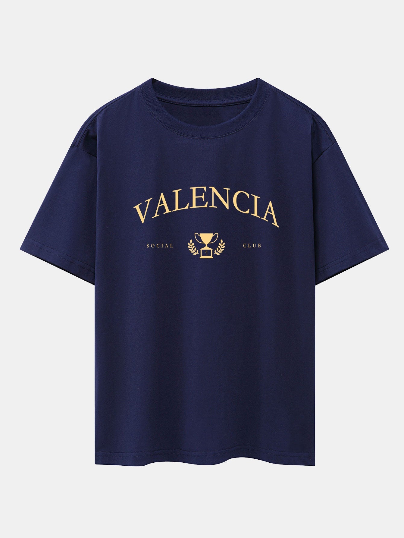 T-shirt oversize imprimé Valencia à épaules tombantes