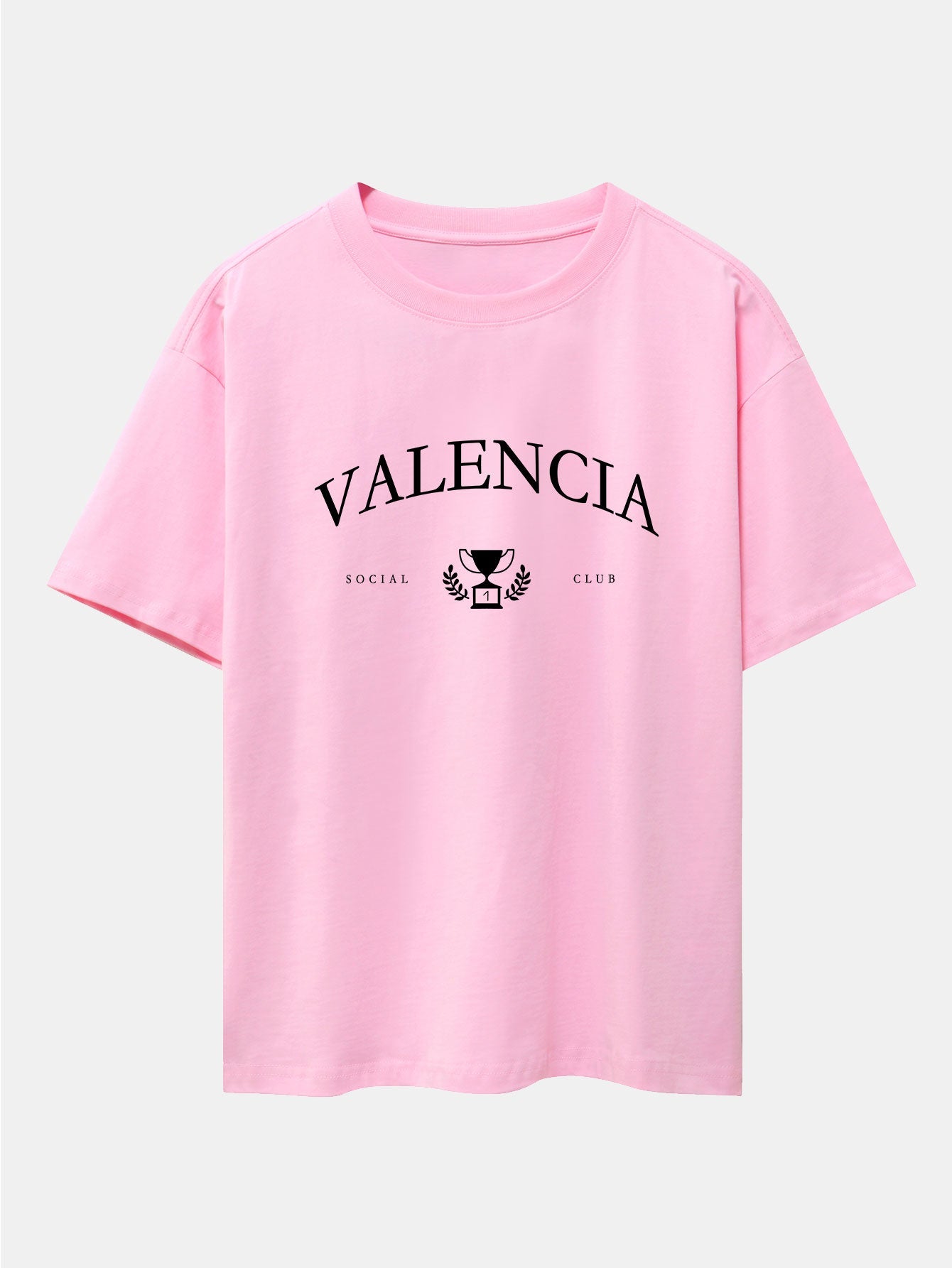 T-shirt oversize imprimé Valencia à épaules tombantes