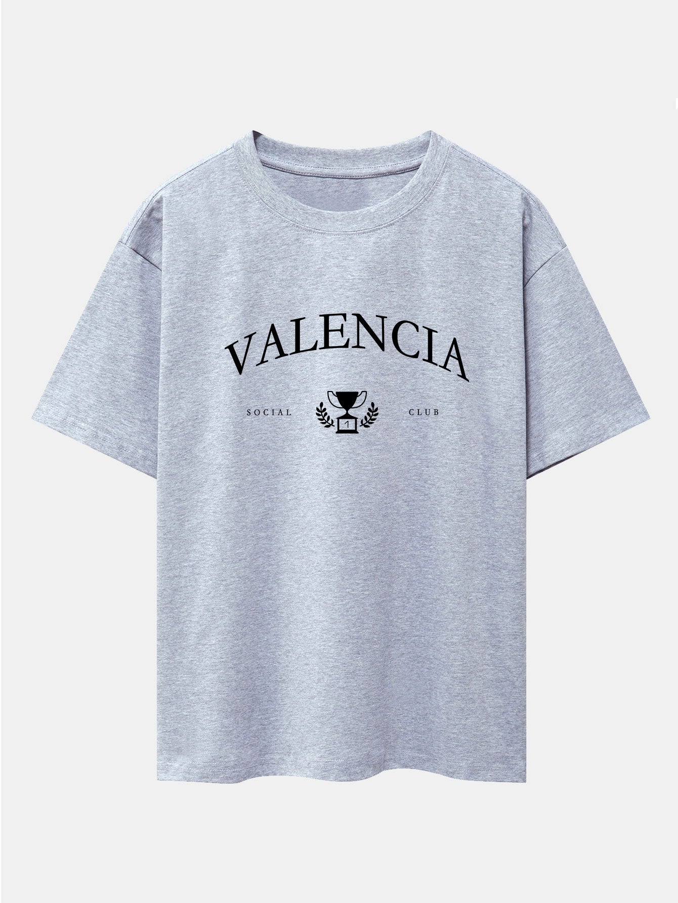 T-shirt oversize imprimé Valencia à épaules tombantes