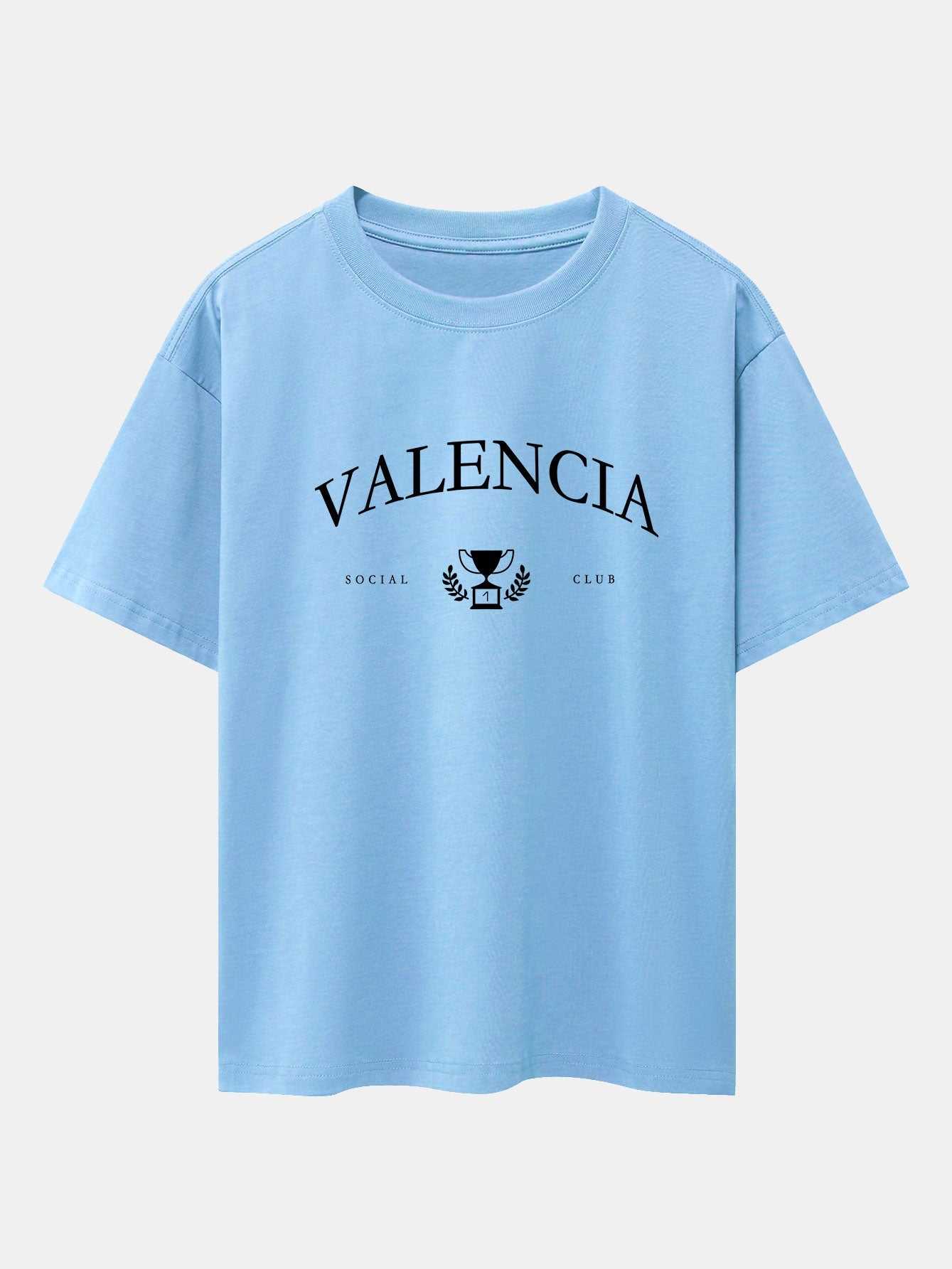 T-shirt oversize imprimé Valencia à épaules tombantes