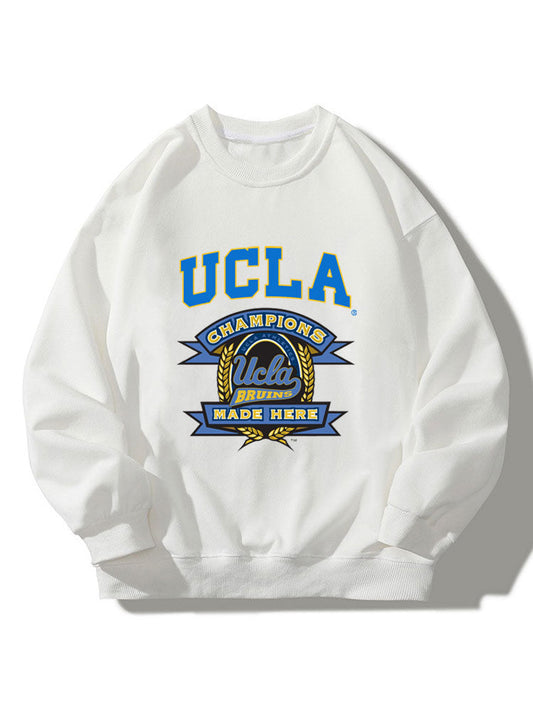 Sweat-shirt décontracté imprimé UCLA