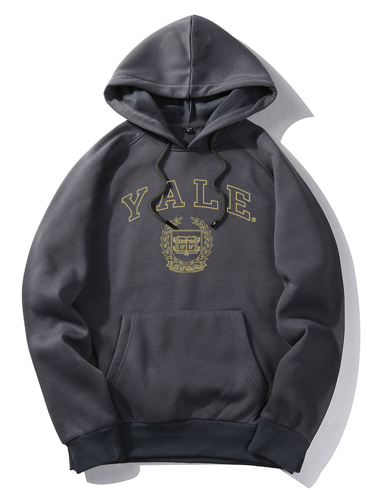 Sweat à capuche imprimé Yale