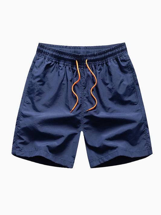 Short de bain mi-long avec cordon de serrage pour homme