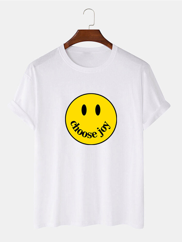 Choose Joy Smiley Print T-Shirt