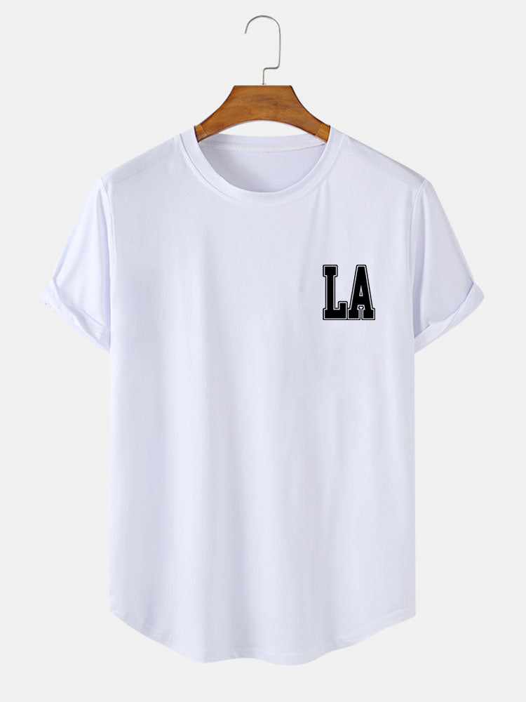 LA Print Arc Hem T-Shirt