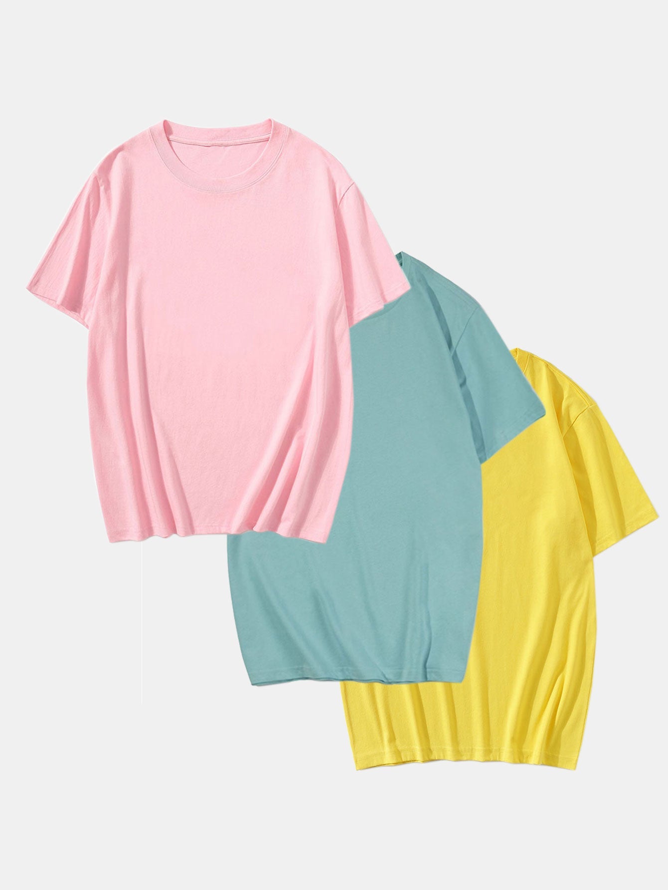 3 Pieces Basic Cotton T-Shirt