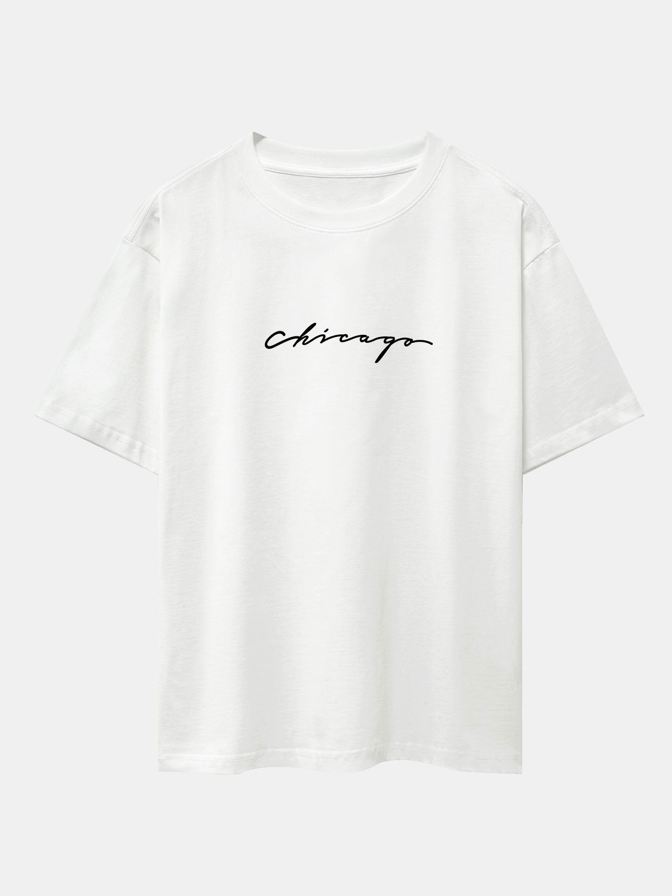 Chicago Print Heavy Weight Oversize T-Shirt