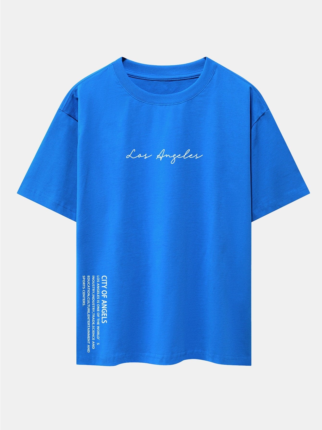 Los Angeles Print Drop Shoulder Oversize T-Shirt