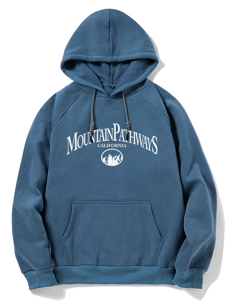 Mountain Pathways Print Hoodie