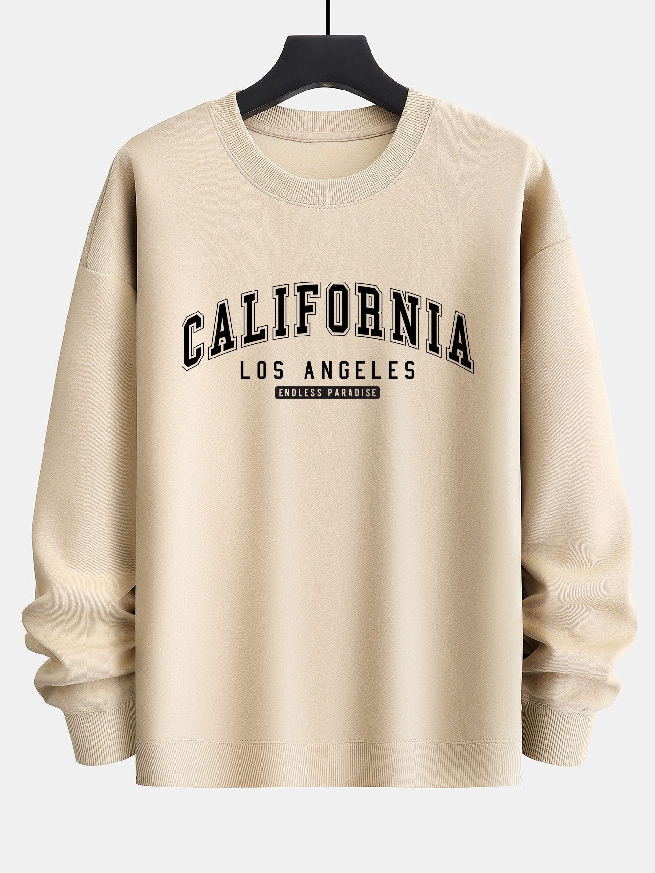 Sweat-shirt coupe décontractée à imprimé californien