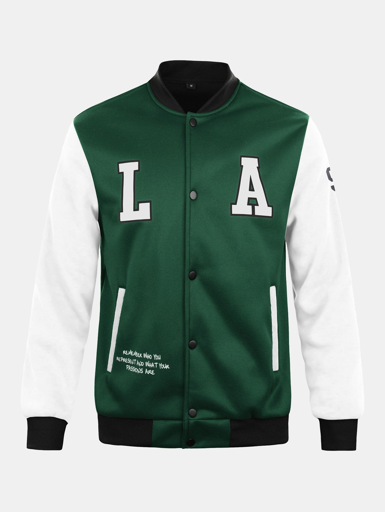 LA Print Baseball Jacket