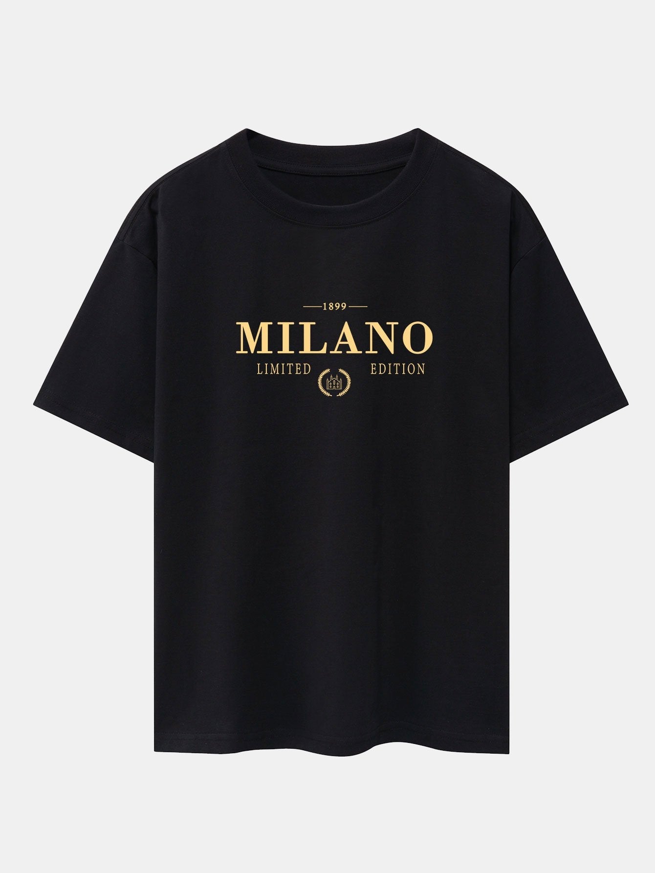 Milano Print Drop Shoulder Oversize T-Shirt