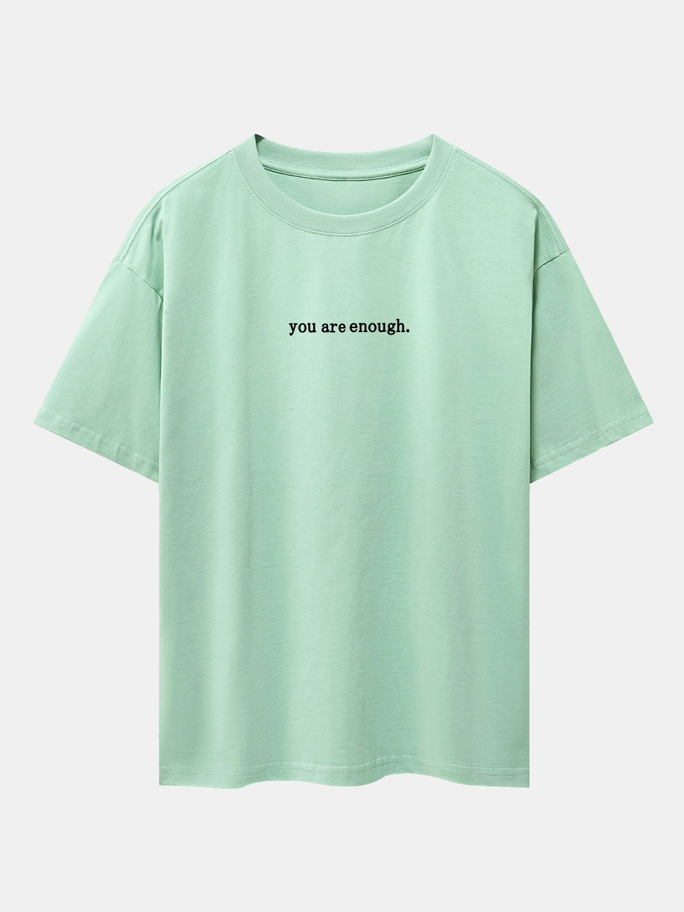 T-shirt oversize à épaules tombantes et slogan imprimé au dos 