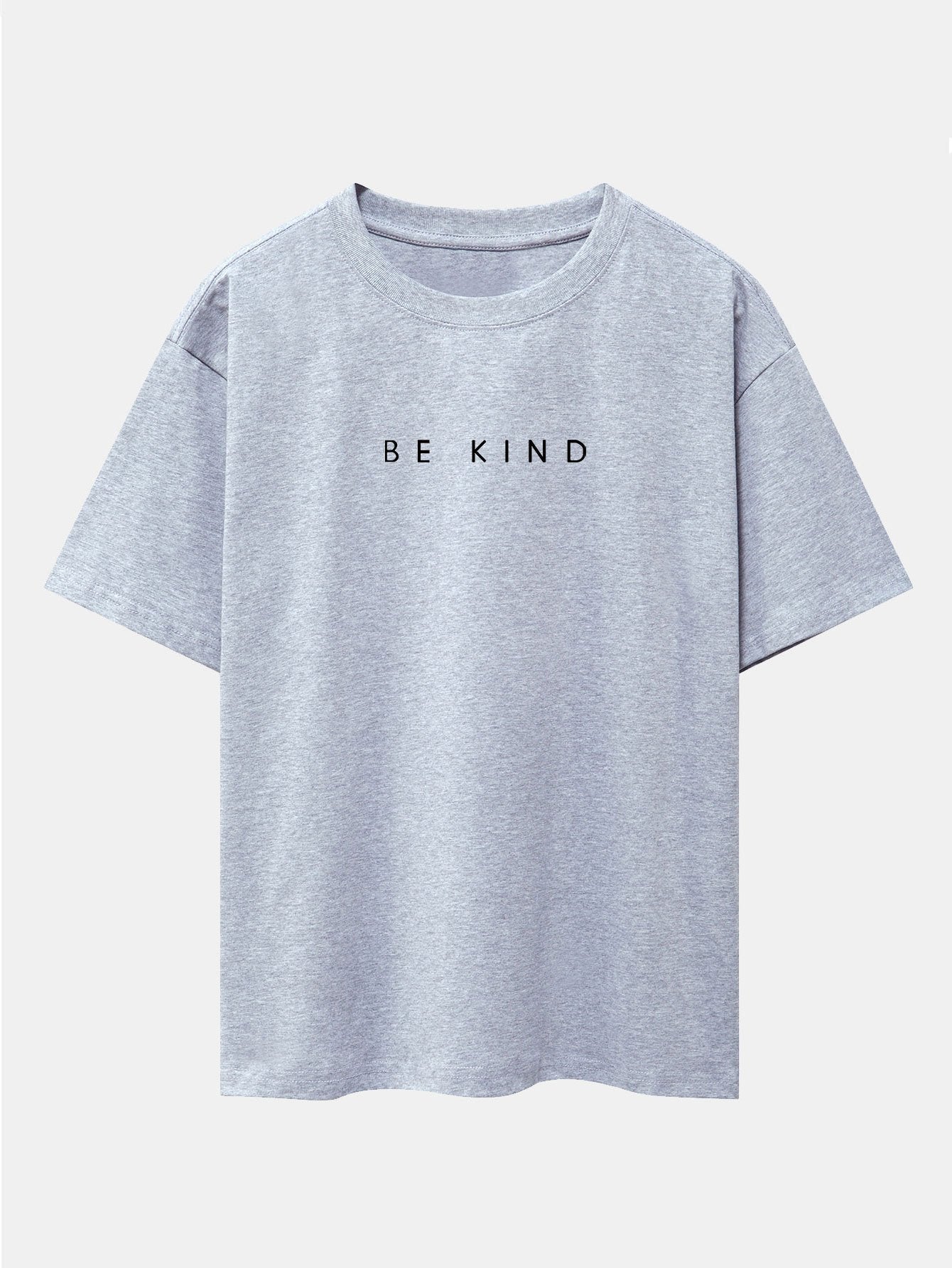 T-shirt oversize à épaules tombantes et slogan Be Kind imprimé