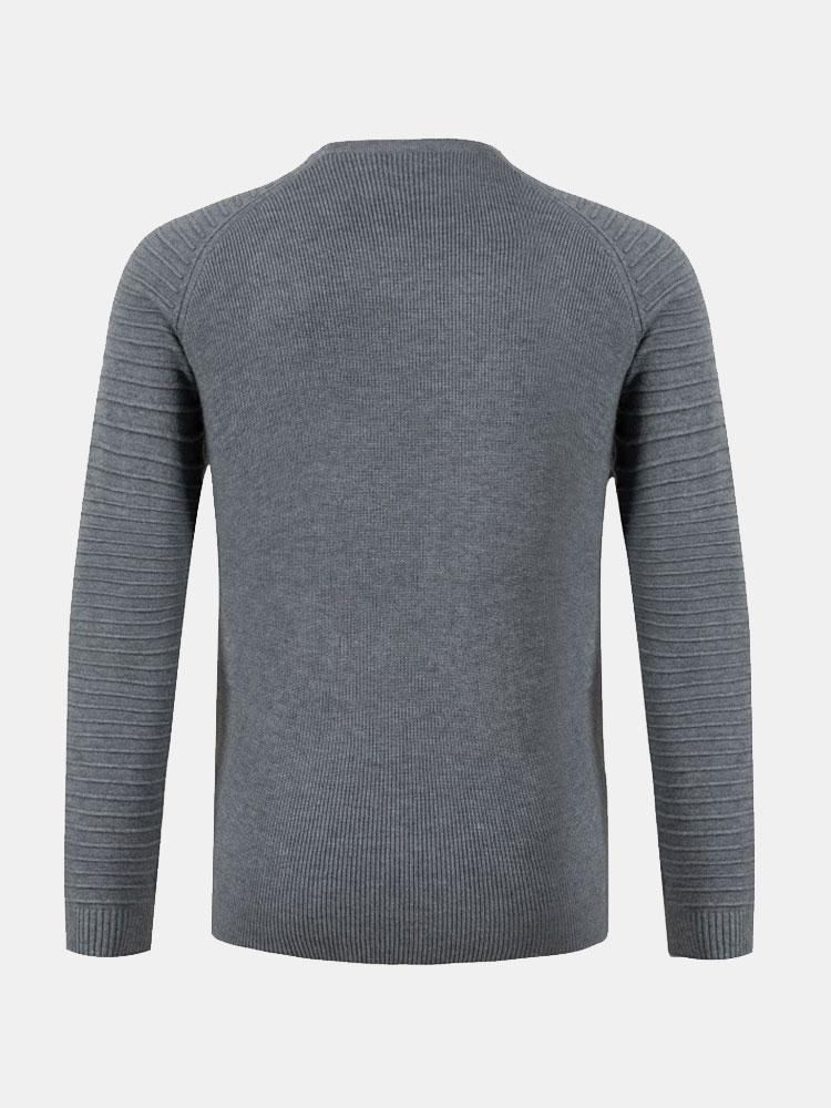 Pull ras du cou coupe slim à manches raglan