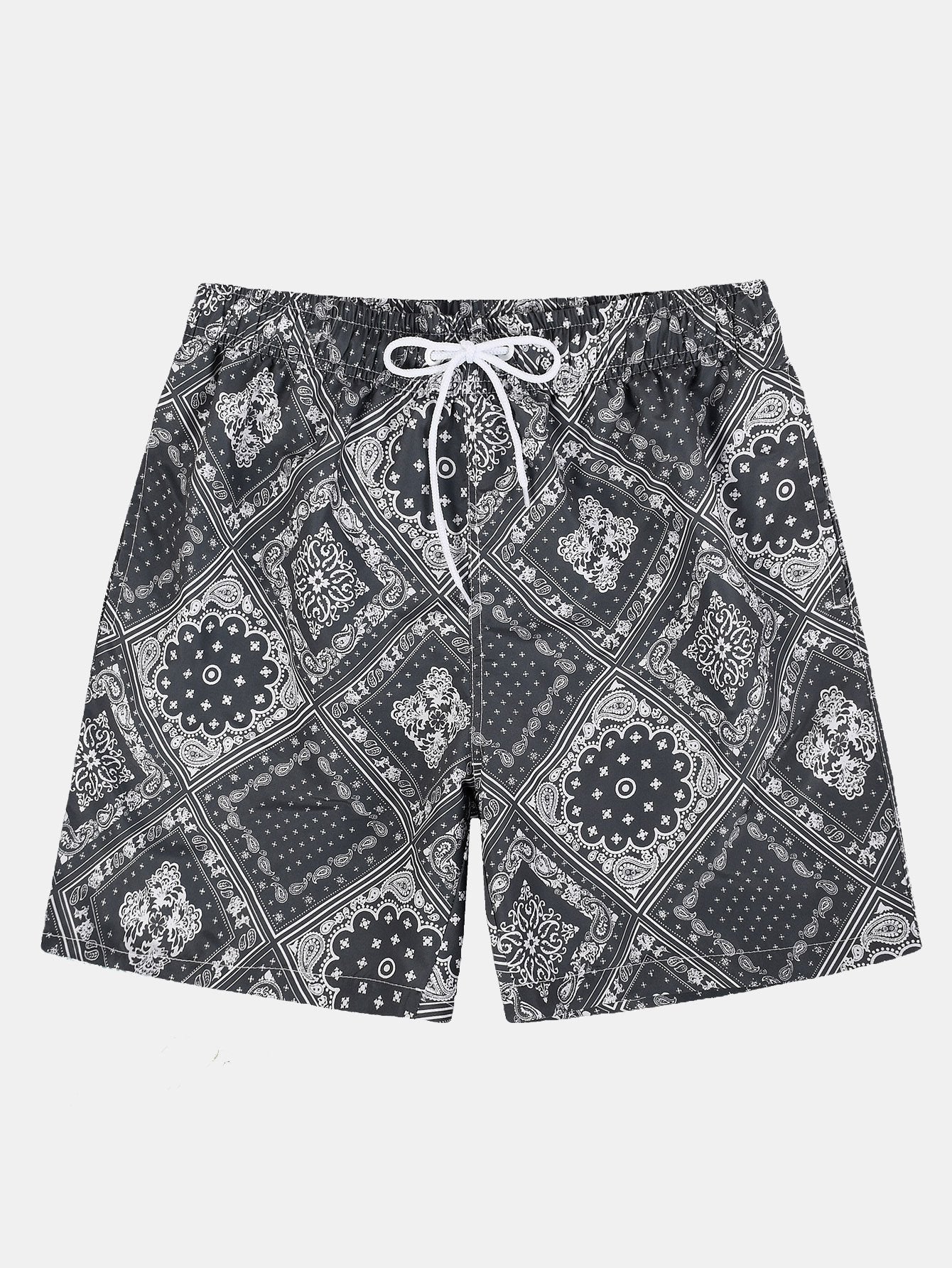 Paisley Bandana Print Swim Shorts