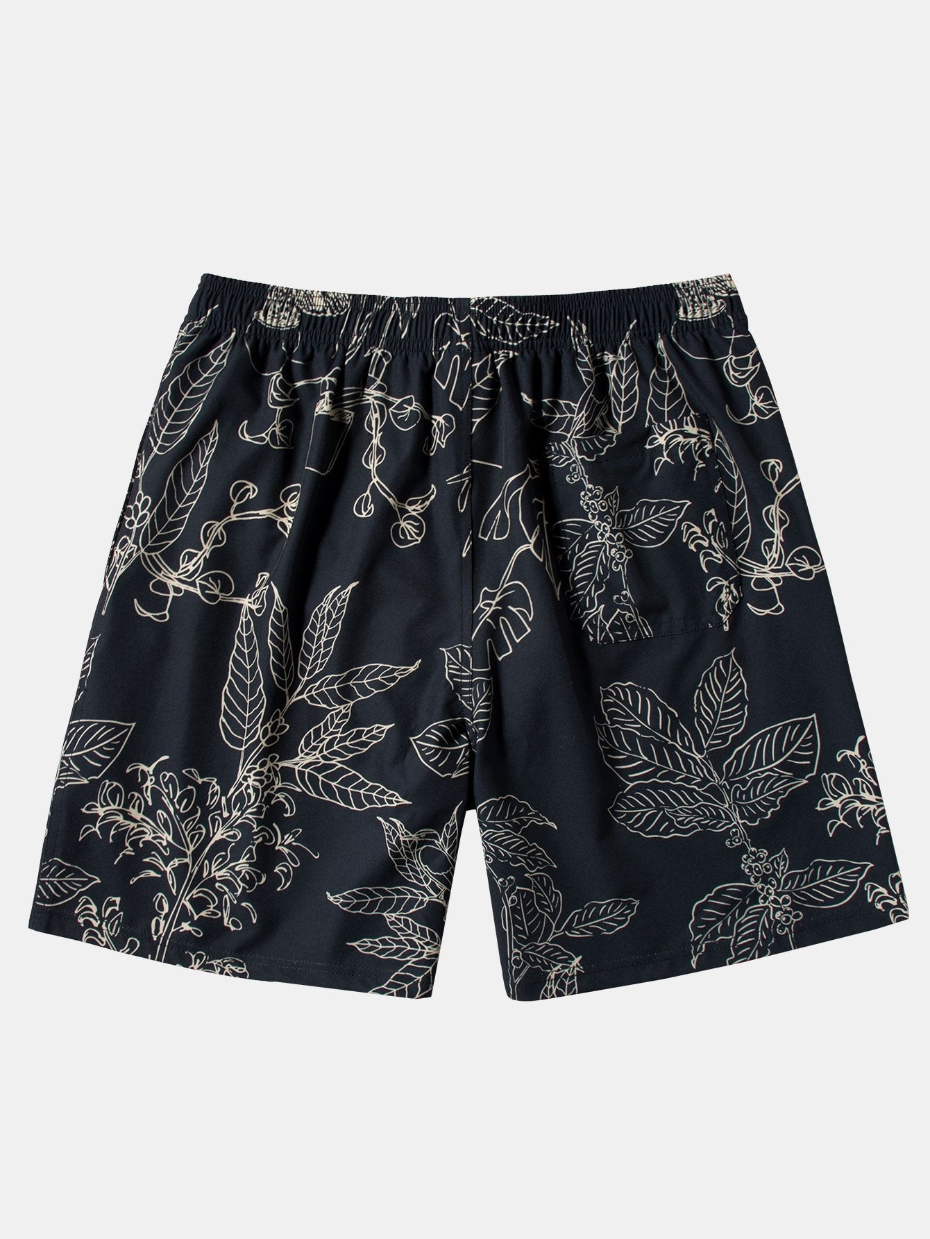 Leaf  Print Swim Shorts