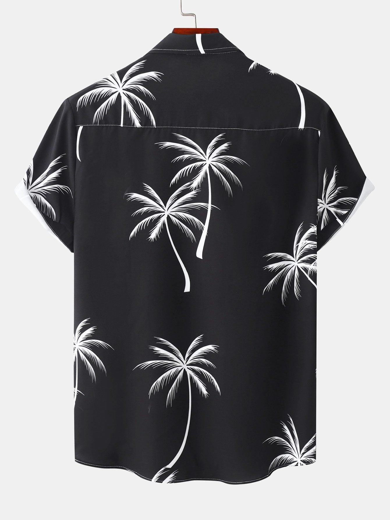 Chemise boutonnée à imprimé feuilles tropicales