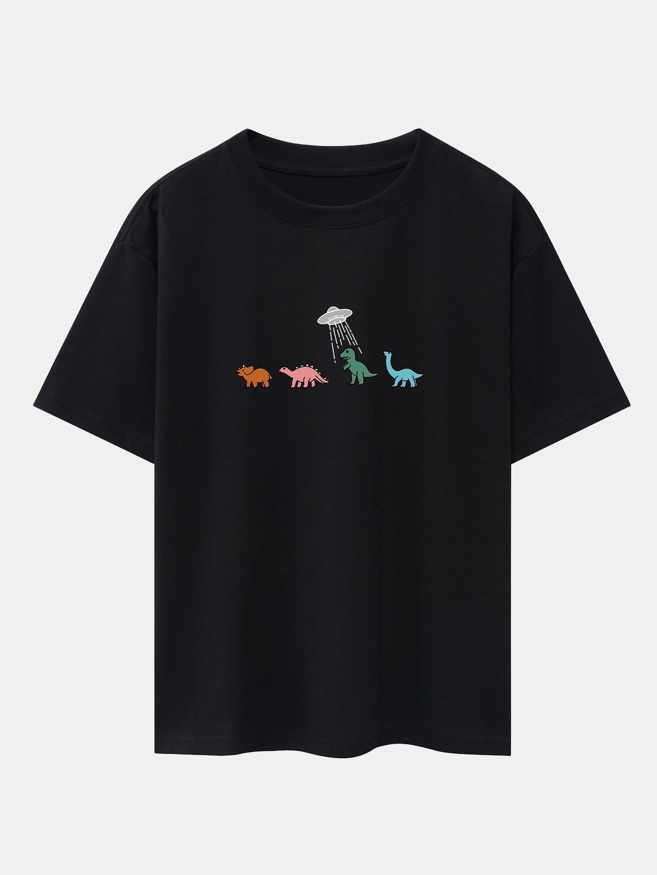 Cartoon Dinosaur Print Heavy Weight Oversize T-Shirt