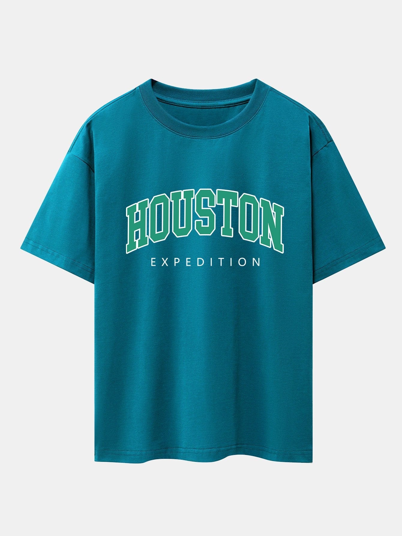 Houston Print Drop Shoulder Oversize T-Shirt