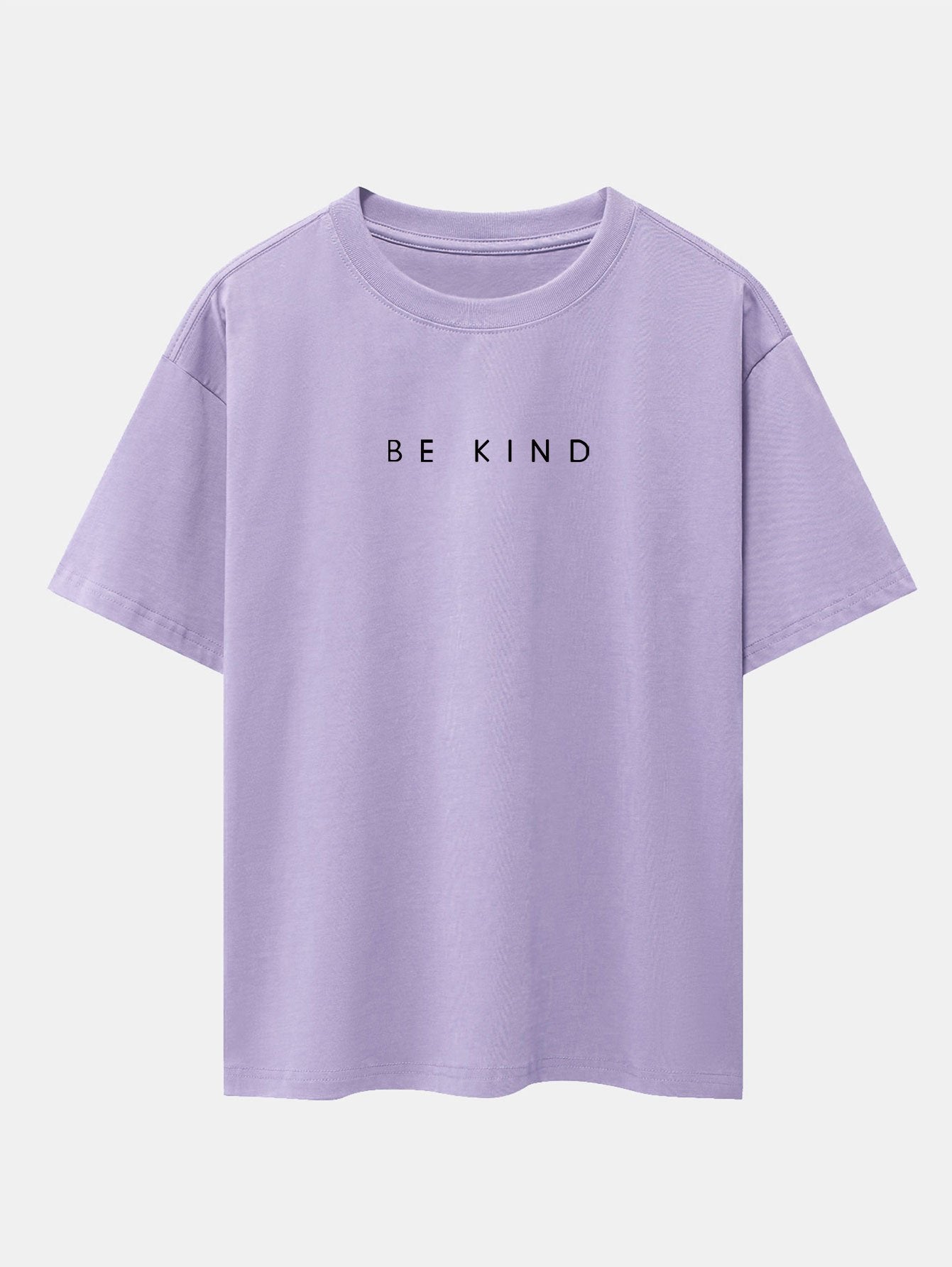 T-shirt oversize à épaules tombantes et slogan Be Kind imprimé