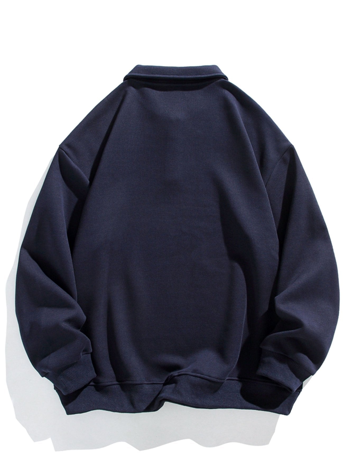 Relax Fit Basic Polo Sweatshirt